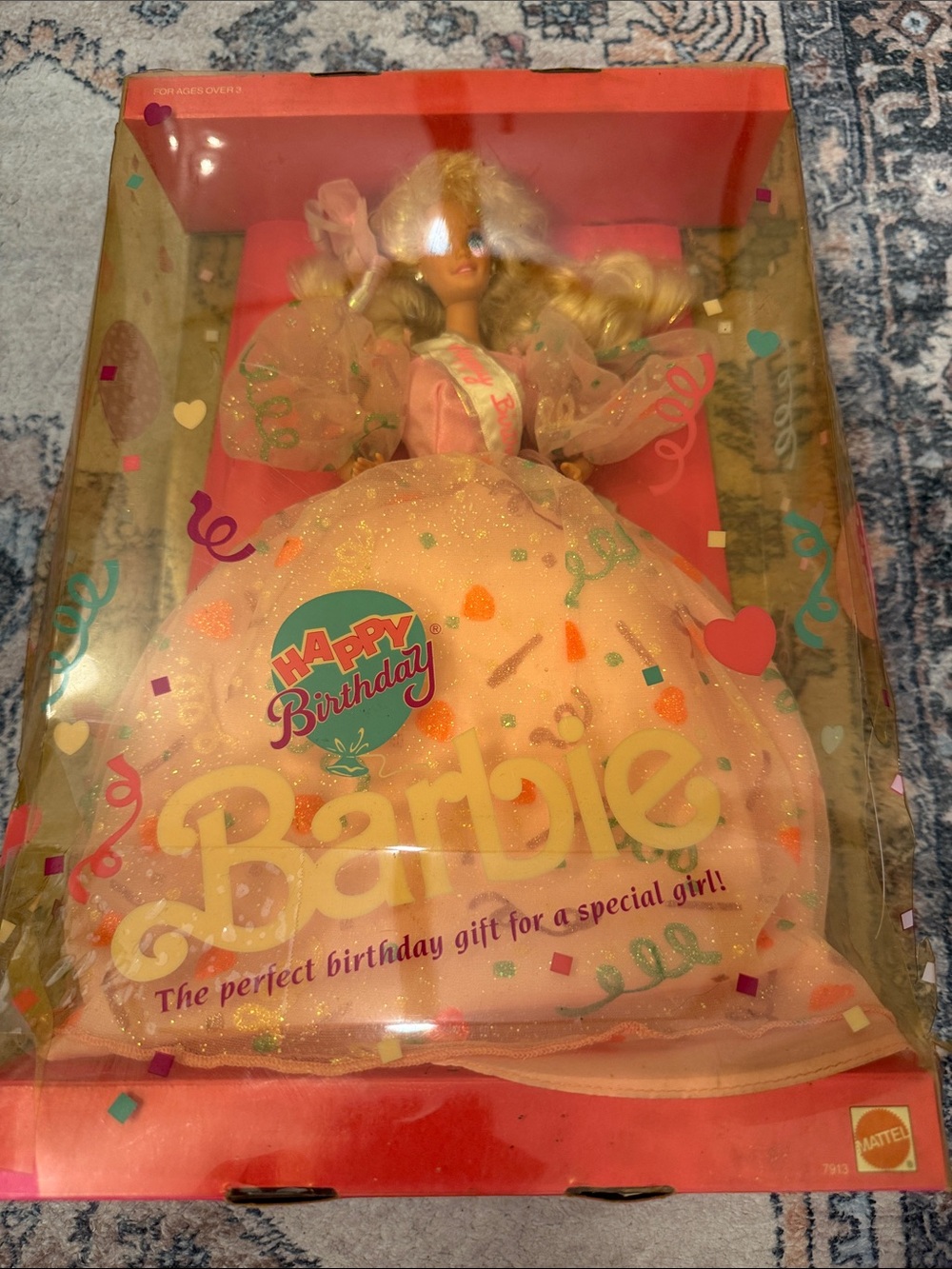 BARBIE DOLL HAPPY BIRTHDAY SPECIAL ANNIVERSAIRE MATTEL VINTAGE 7913 WISHES 1992